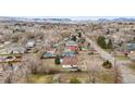 Aerial view of a neighborhood showcasing the property's location and proximity to local amenities at 11640 W 13Th Ave, Lakewood, CO 80401