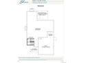 Basement floor plan with unfinished space, storage, and stairwell to covered porch above at 8893 Springsong Ln, Littleton, CO 80125