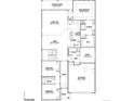 Detailed floor plan featuring open-concept living, a study, three bedrooms, and a two-car garage at 8926 S Rome Ct, Aurora, CO 80016