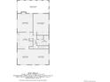 Detailed floor plan showing layout of rooms, including kitchen, living room, and primary bedroom at 7715 Rafter Rd, Franktown, CO 80116