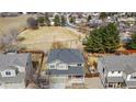 Aerial shot of home with a playground in the neighborhood park at 3137 E 112Th Pl, Thornton, CO 80233
