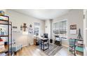 Bright home office with a large window and ample space for productivity and creativity at 12828 Fox Ct, Westminster, CO 80234