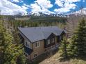 Exterior angle of mountain home with gorgeous mountain views at 100 River Park Dr # A, Breckenridge, CO 80424