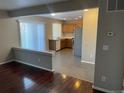 Kitchen with stainless steel appliances and oak cabinets at 21459 Randolph Pl, Denver, CO 80249