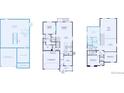 Detailed floor plan showcasing the layout of the home, including bedrooms, bathrooms, and living spaces at 2165 S Ider Way, Aurora, CO 80018