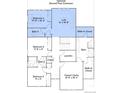 Second-floor plan highlighting the bedrooms, bathrooms, laundry, and loft extension at 14571 Hudson St, Thornton, CO 80602