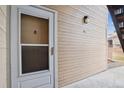 Exterior door of the townhome at 3320 S Ammons St # 104, Lakewood, CO 80227