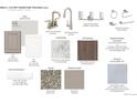 A variety of materials for a traditional cool-themed home, including paint, faucets, countertops, and flooring at 2500 Lupton Ln, Lafayette, CO 80026