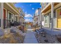 A picturesque street showcasing the walkable neighborhood and well-maintained landscaping at 5043 N Walden Way, Denver, CO 80249