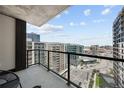Enjoy expansive city views from this private balcony at 1750 Wewatta St # 1301, Denver, CO 80202