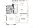 Second floor plan with owner's suite, a loft area, and a second bedroom with bathroom access at 8376 Cokedale Dr, Littleton, CO 80125