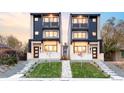 Newly built modern homes with attractive exteriors, well-maintained lawns, and inviting curb appeal at 3435 W 17Th Ave, Denver, CO 80204