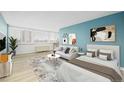 Bright living space offering a blend of comfort and style with chic furniture at 1196 N Grant St # 705, Denver, CO 80203
