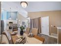 Open-concept dining area with modern decor and bright, airy feel at 8626 Gold Peak Dr # B, Highlands Ranch, CO 80130