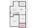 Unfinished basement floor plan showing crawlspace and unexcavated areas at 7243 Prairie Sage Ln, Littleton, CO 80125
