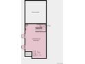 Layout of unfinished basement showing stairwell, window placement, and plumbing access at 23772 E 33Rd Pl, Aurora, CO 80019