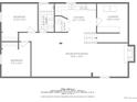 Basement floor plan featuring bedrooms, recreation room, kitchen, laundry, bathroom, and utility room at 7727 W 81St Pl, Arvada, CO 80005