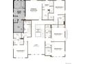 Second floor plan features primary bedroom with deluxe primary bath, three bedrooms, loft and two bathrooms at 5578 Tamarack Ave, Firestone, CO 80504