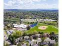 Overhead view showcases Homestead Elementary's proximity to homes, highlighting convenient access for families at 6918 E Easter Pl, Centennial, CO 80112