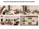 Modern atrium design featuring lush greenery, comfortable seating, and stylish architectural elements at 3131 E Alameda Ave # 1107, Denver, CO 80209