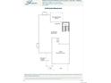 Unfinished basement plan including space for stairs, patio, and garage above at 1288 Stillspring Ln, Castle Pines, CO 80108
