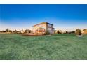 Expansive backyard with a deck, perfect for outdoor activities and entertaining at 17635 Silver Fox Ct, Mead, CO 80542