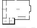 Floor plan showcasing basement layout, electrical room, and bathroom at 3762 S Fenton Way, Denver, CO 80235