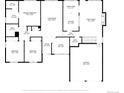 Detailed floor plan illustrating the layout of the home's first floor at 3762 S Fenton Way, Denver, CO 80235