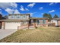 Charming two-story home with brick accents, green shutters, landscaped lawn, and driveway at 11073 Newland St, Westminster, CO 80020