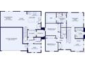 Detailed floor plan showcasing the layout of the home's two stories, rooms, and features at 23991 E 40Th Ave, Aurora, CO 80019