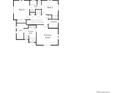 Upstairs floor plan featuring three bedrooms including a primary suite with walk-in closet at 22363 E 38Th Pl, Aurora, CO 80019