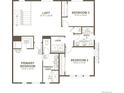 Second-floor layout with primary bedroom, loft, two additional bedrooms, bath, and laundry room at 6576 N Nepal St, Aurora, CO 80019