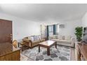Bright living room with stylish decor, comfortable seating, and a decorative rug at 381 S Ames St # B103, Lakewood, CO 80226