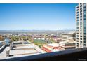 Expansive city views with mountains in the distance, visible from this high-rise condo at 1020 15Th St # 20N, Denver, CO 80202