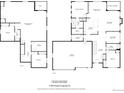 Detailed floor plan showcasing the layout of this spacious home, including the garage and bedrooms at 6152 Powell Rd, Parker, CO 80134