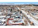 Aerial view of property with surrounding houses at 11842 W 14Th Ave, Lakewood, CO 80401