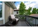 Relaxing balcony with comfortable seating offering a serene outdoor space at 1317 S Saint Paul St, Denver, CO 80210
