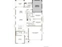 Layout featuring an owner's suite, two additional bedrooms, a great room, and a two-car garage at 8081 Butte Creek St, Littleton, CO 80125