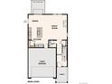 Layout featuring an open-concept kitchen, dining area, and great room, with access to the two-bay garage at 19058 E 94Th Pl, Commerce City, CO 80022
