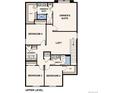 Upstairs layout showcases the owner's suite, three additional bedrooms, laundry, and a central loft area at 19058 E 94Th Pl, Commerce City, CO 80022