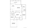 First floor plan featuring an open kitchen, dining room, great room and a one-bay garage at 661 Sunrise St, Erie, CO 80516