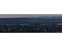 Panoramic view of the city skyline and mountains in the distance at 5455 Landmark Pl # 1106, Greenwood Village, CO 80111