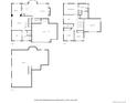 Detailed floor plan showcasing layout of basement, first floor, and second floor, including room dimensions at 4950 Mt Cameron Dr, Brighton, CO 80601