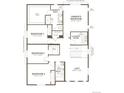 Upstairs floor plan displays an owner's suite, three additional bedrooms, a loft, and a laundry room at 8155 Butte Creek Street St, Littleton, CO 80125