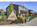 Baseline Ridge community entrance with landscaping and signage at 2388 W 165Th Pl, Broomfield, CO 80023