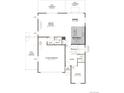 Main level floor plan featuring 2-car garage, kitchen, dining, study, and great room at 4503 Boone Cir, Brighton, CO 80601