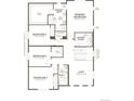 Second level floor plan featuring 4 bedrooms, 2 baths, a loft, and laundry room at 4503 Boone Cir, Brighton, CO 80601