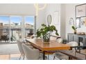 Bright living area featuring modern furniture, large windows, and a balcony with city views at 1950 N Logan St # 905, Denver, CO 80203
