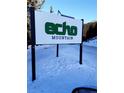 Community welcome sign for Echo Mountain at 21221 Colorado 103, Idaho Springs, CO 80452