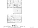 Detailed floor plan showing layout of bedrooms, bathrooms, living spaces, and garage at 9670 W 69Th Ave, Arvada, CO 80004